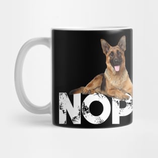 Nope Lazy German Shepherd Dog Lover Mug